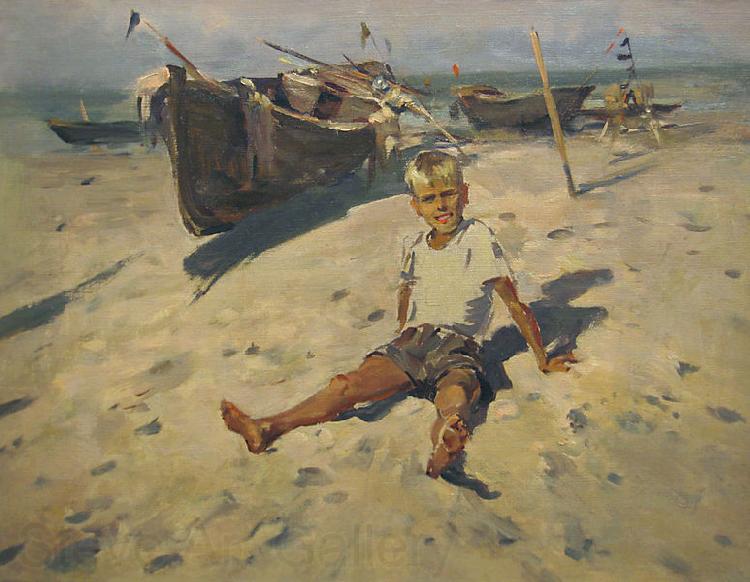 unknow artist Russov-Lev-Boy-and-Sea-rus13bw